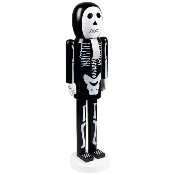 Northlight Seasonal 14in. Wooden Skeleton Halloween Nutcracker