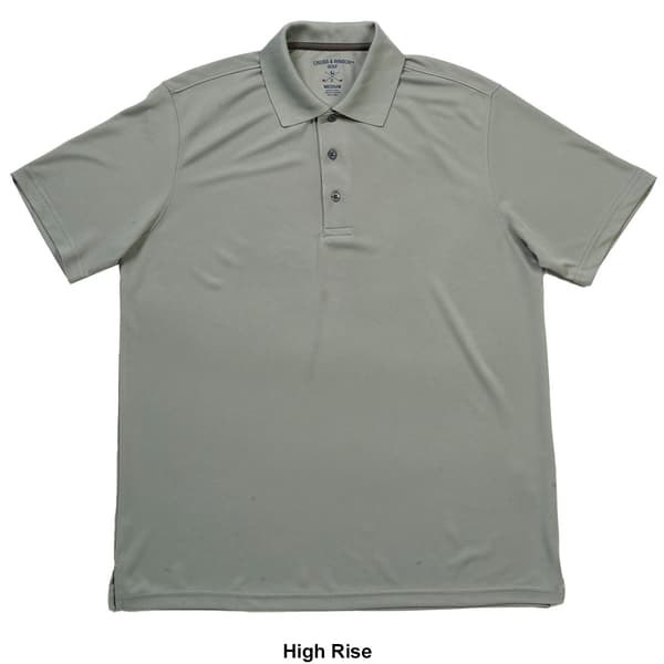 Mens Cross &amp; Winsor Rice Stitch Polo