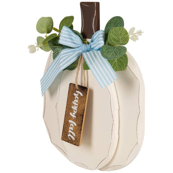 Northlight Seasonal 9in. Happy Fall Wooden Pumpkin Table Plaque