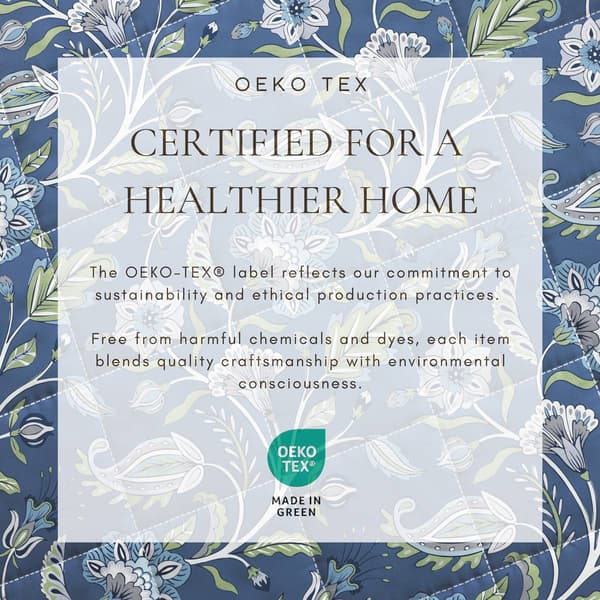 FreshFolds Indira 3pc. Reversible Floral Bordered Quilt Set