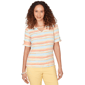 Womens Hearts of Palm Fun in the Sun Stripe Blouse - image 1