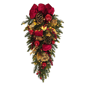 Puleo International 28in. Pre-Lit Adorned Red & Gold Swag - image 1