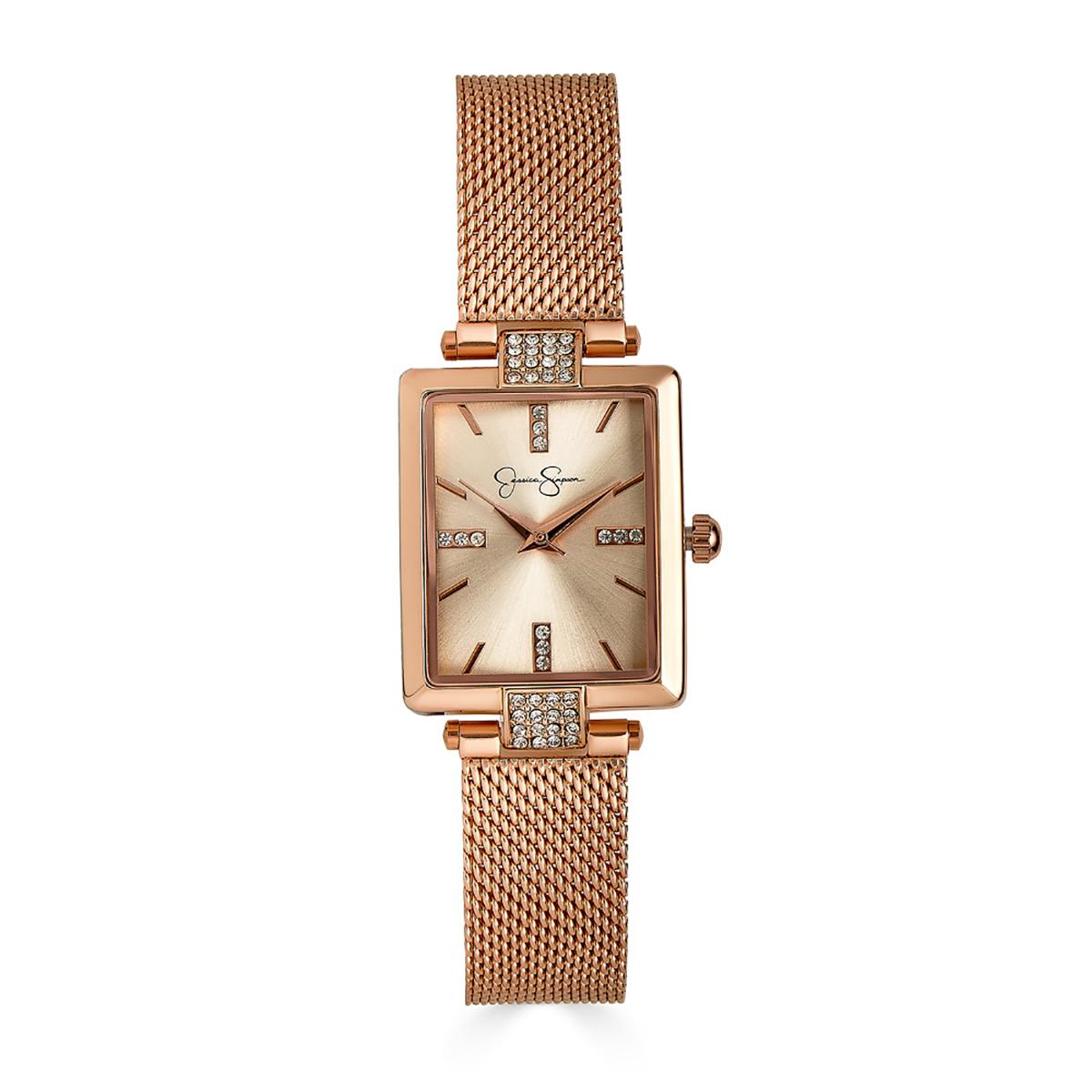 Womens Jessica Simpson Rose Gold Bracelet Watch - JS0054RG