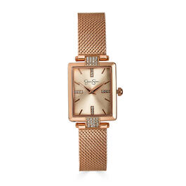 Womens Jessica Simpson Rose Gold Bracelet Watch - JS0054RG