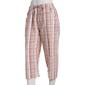 Womens Jordana Rose Printed Seersucker Capri Pants - image 1