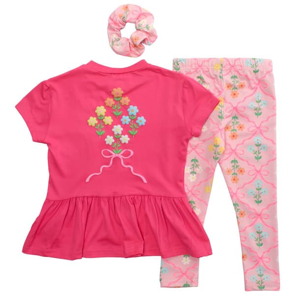 Toddler Girl Freestyle Revolution 3pc. Floral Tunic & Legging Set