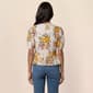 Womens Cece Short Sleeve Double Tie Front Floral Blouse - image 2