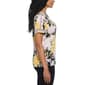 Womens Rafaella&#174; Floral Tapestry Lace Trim Tee - image 3