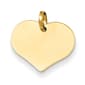 Gold Classics&#40;tm&#41; 14kt. Heart Disc Charm Yellow Gold - image 1