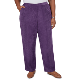 Plus Size Alfred Dunner Vail Slim Fit Corduroy Short Length Pant