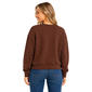 Juniors No Comment NYC Fleece Crew Neck With Headband- Chocolate - image 3