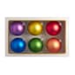 Kurt Adler 80mm Glass Matte Pride 6pc. Ball Ornament Set - image 4