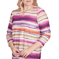 Womens Alfred Dunner Urban Legend Watercolor Biadere Blouse - image 5