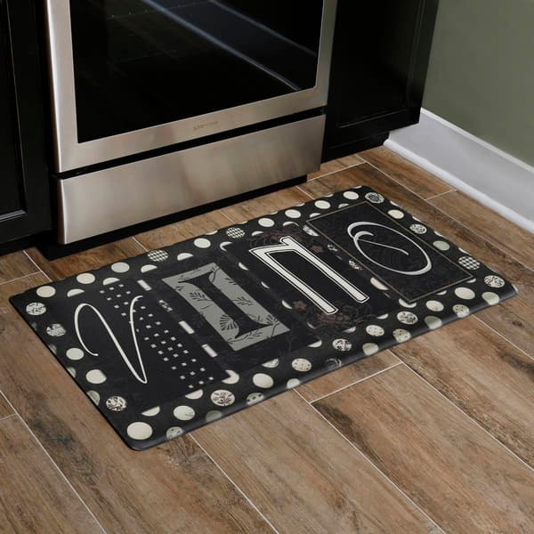 J&V Textiles Cloud Comfort Anti-Fatigue Vino Kitchen Mat