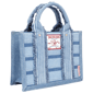 True Religion Multi-Stripe Denim Modern Tote With Crossbody Strap - image 2