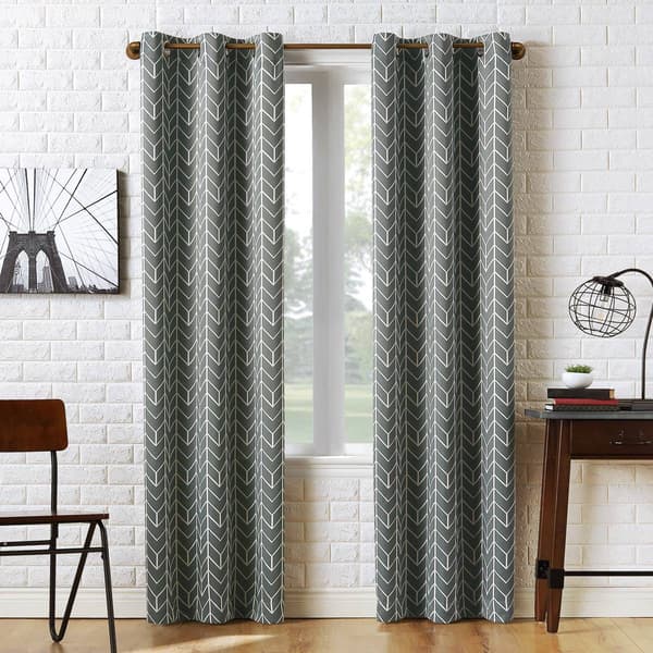 Kenwood Blackout Print Grommet Panel Curtain - image 