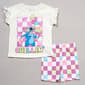 Girls (4-6x) Disney Stitch Short Sleeve Ice Cream Tee & Short Set - image 2