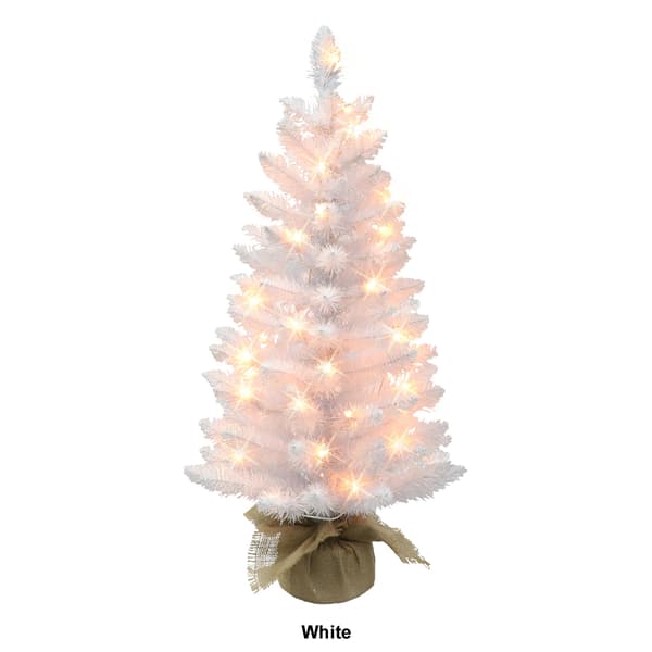 Puleo International 3ft. 50 Clear Incandescent Pre-Lit Color Tree
