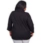 Plus Size Alfred Dunner Drama Queen Cowl Neck Blouse w/Necklace - image 2
