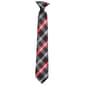 Boys Bill Blass Clip On Plaid Tie - Black/Red - image 1