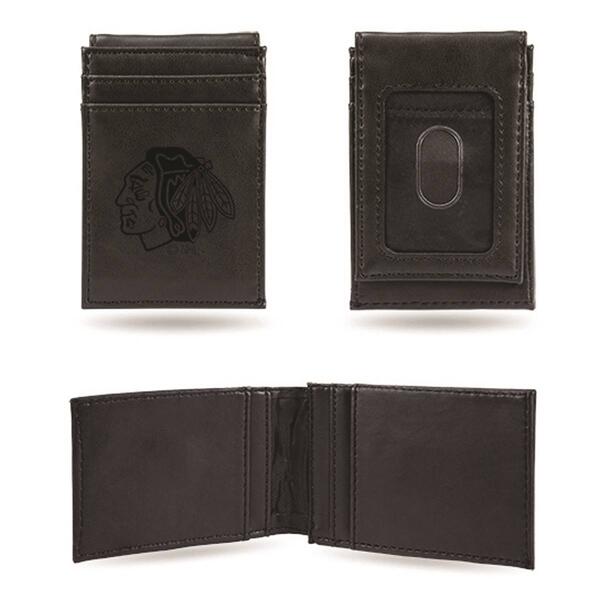 Mens NHL Chicago Blackhawks Faux Leather Front Pocket Wallet - image 