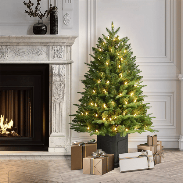 Puleo International Warm White LED Fraser Fir Christmas Tree