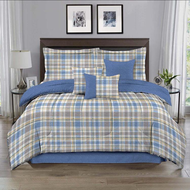 Ashley Cooper(tm) Herringbone & Plaid 7pc. Comforter Set