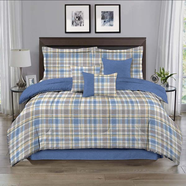 Ashley Cooper(tm) Herringbone & Plaid 7pc. Comforter Set - image 