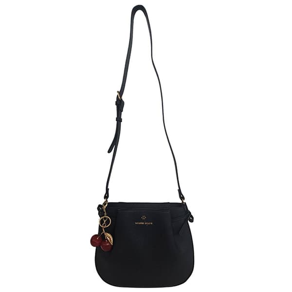 Nanette Lepore Pennie Pebble Crossbody w/ Bag Charm - image 