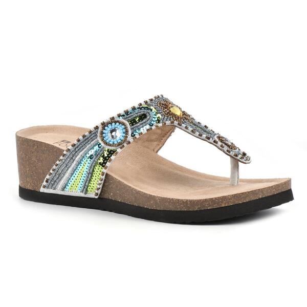 Womens White Mountain Bluejay Wedge Sandals - image 
