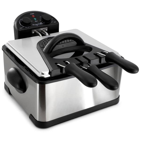 MegaChef 4.23qrt. Stainless Steel Electric Deep Fryer