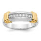 Mens Gentlemens Classics(tm) 14kt. Two Tone 1/4ctw. Diamond Ring - image 1