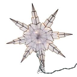 Kurt S. Adler 15in. Capiz Silver Star Tree Topper