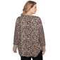 Plus Size Ruby Rd. Cozy Time Long Sleeve Leopard Sweater - image 2