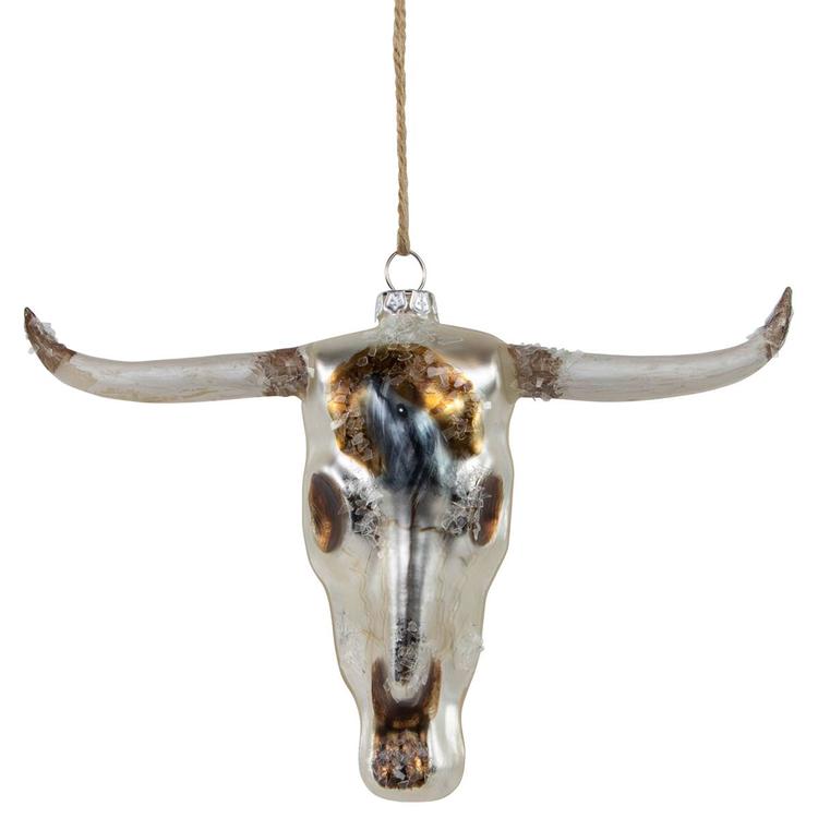 Northlight Seasonal 5.5in. Longhorn Glass Christmas Ornament