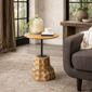 9th & Pike® Contemporary Brown Teak Wood Accent Table - image 4