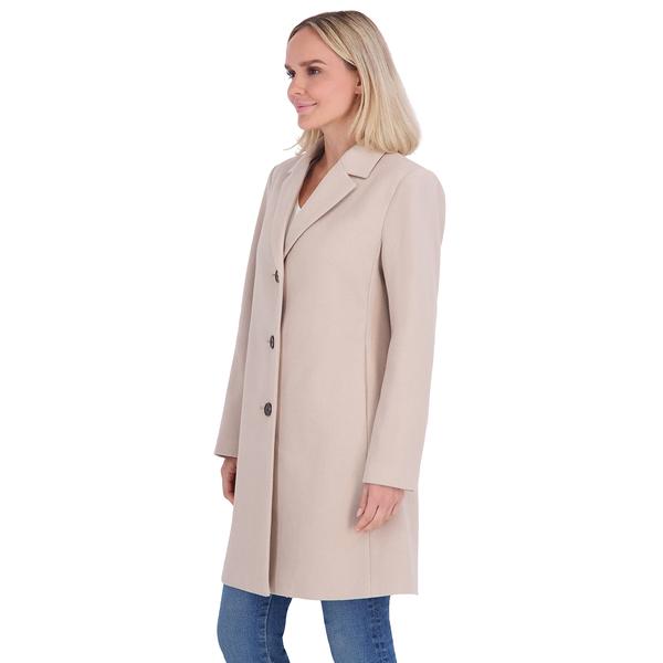 Womens Calvin Klein Single Breasted Walker Coat