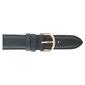 Unisex Watchbands 2 Go Long Padded Calfskin Black Watchband - image 1