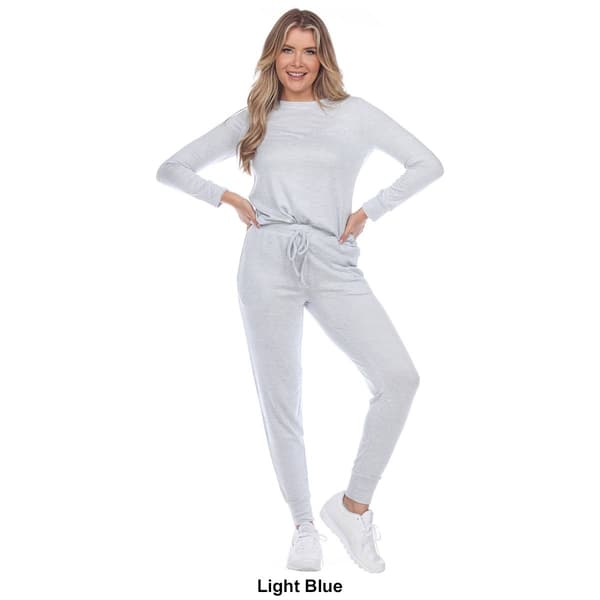 Womens White Mark 2pc. Lounge Solid Pants Set