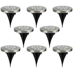 Northlight Seasonal Solar Powered LED Pathway Markers - Set of 8