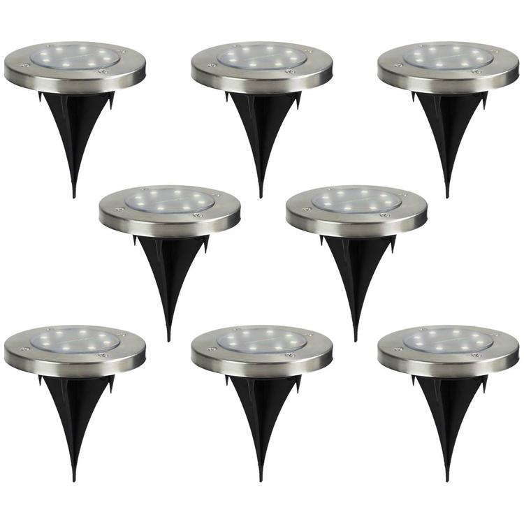 Northlight Seasonal Solar Powered LED Pathway Markers - Set of 8