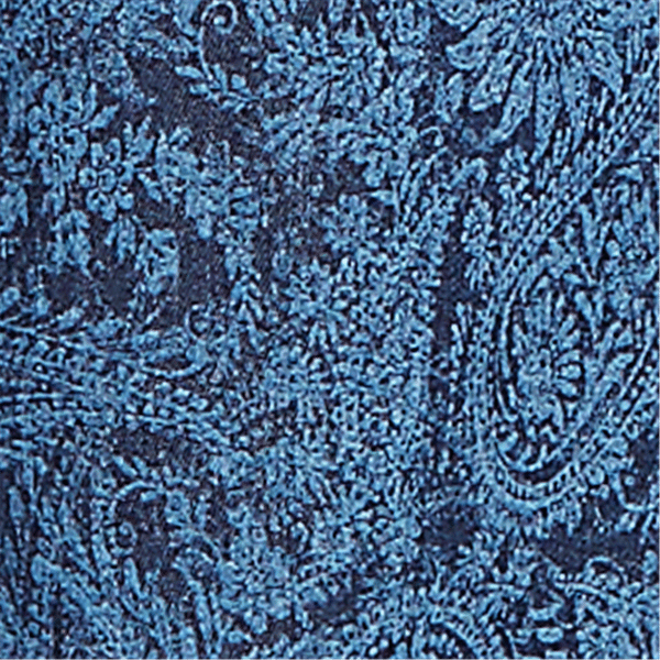 Womens Ruby Rd. Indigo Go Paisley Stretch Denim Pull-On Jeans