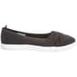 Womens Ashley Blue Solid Canvas Slip On Flats - image 3