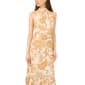 Womens MSK Sleeveless Floral Challis Halter Neck Midi Dress - image 4