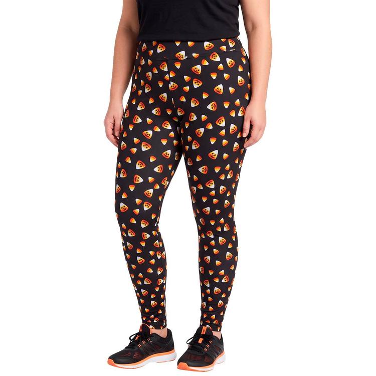 Plus Size Runway Ready Candy Corn Halloween Leggings