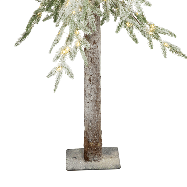 Northlight 6ft. Pre-Lit LED Alpine Flocked Christmas Tree