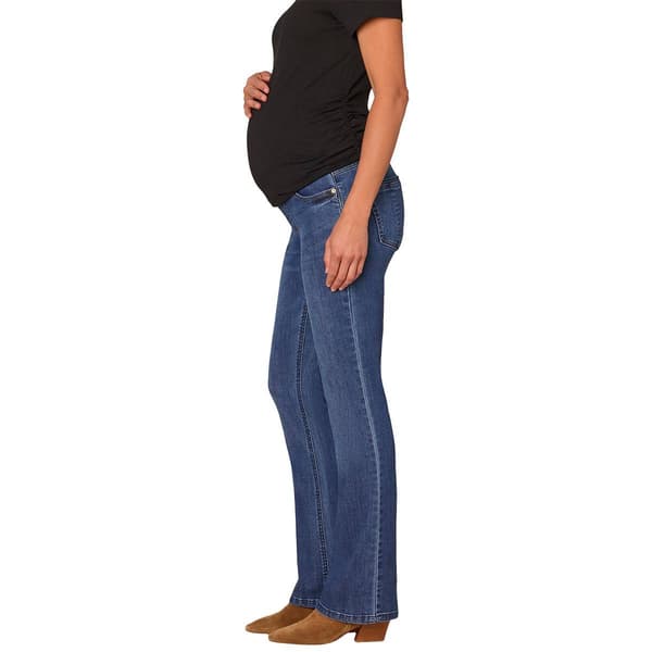 Womens Democracy "Ab"solution® Blue Maternity Itty Bitty Jeans
