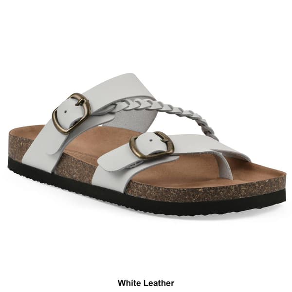 Womens White Mountain Hammy Footbed Sandals