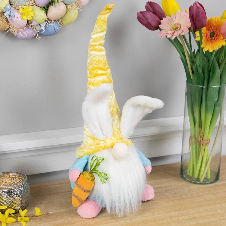 Northlight Seasonal Gnome w/ Bunny Ears & Hat Easter Figurine