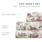 Soft Essentials 4pc. Ultra Soft Blooming Floral Sheet Set - image 6